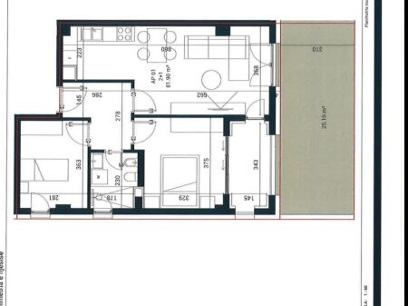 Apartament ne shitje 2+1