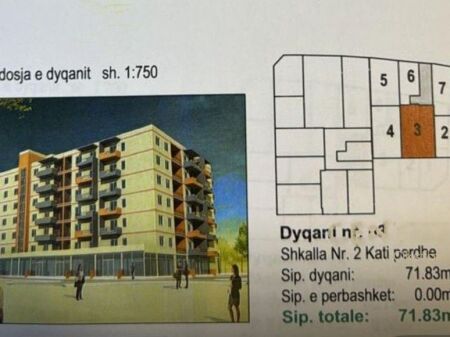 71.83 m2 COMMERCIAL FRONT AREA FOR SALE IN THE FRESKU AREA.