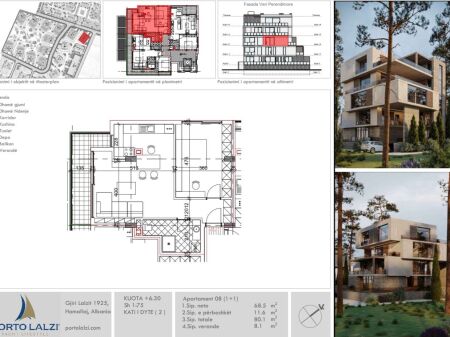 Apartment 1+1, Porto Lalzi 2300 eur/m2