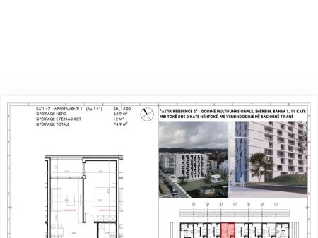 In vendita 1+1, River Rezidence, Astir