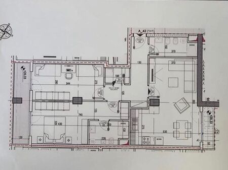 SHITET APARTAMENT 2+1+2 BULEVARDI I RI 241.500 EURO FH-64487