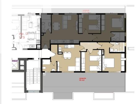 Shitet apartament 2+1+2 , Univers City QTU