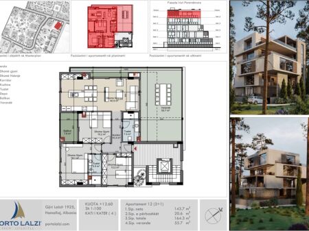 Penthouse in Porto Lalzi. Great sea view