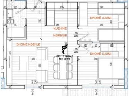 FOR SALE APARTMENT 2+1 KAVAJES STREET 14,600,000 LEKE FH-645