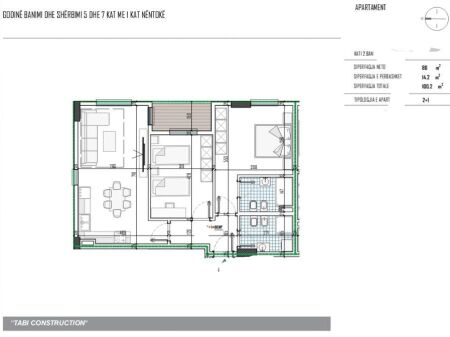 Apartment 2+1+2 for Sale in Paskuqan