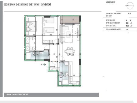FOR SALE APARTMENT 2+1+2 IN PASKUQAN – TABI CONSTRUCTION RESIDENCE