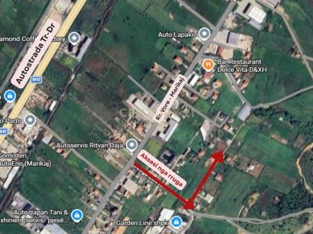 TOKË PËR SHITJE – ZONA INDUSTRIALE VORË