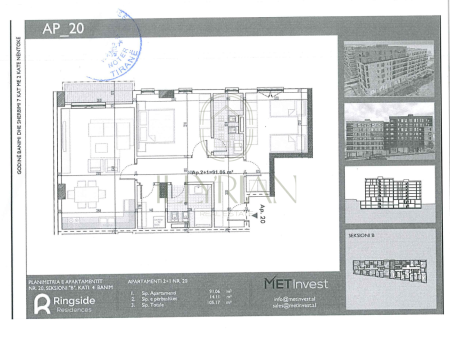 Apartament për shitje 2+1 Paskuqan