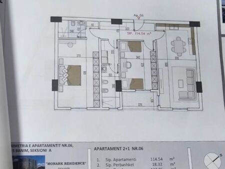 Apartment 2+1+2 for sale Monark Residence Paskuqan !