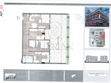 Apartament 3+1 me verandë + garazh për shitje te Univers City – hapësirë premium