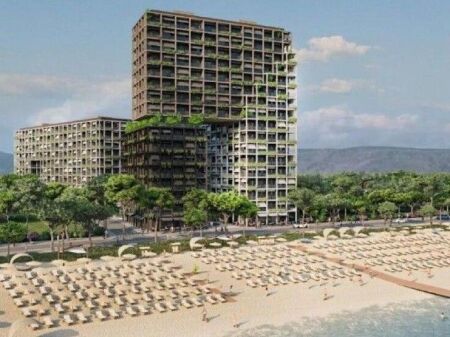 Apartament 1+1 me pamje nga deti