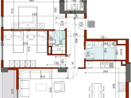 Apartment For Sale 2+1 in Kinostudio (ID B120821) Tirana