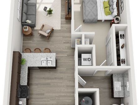 Apartament 1+1 me qera QSUT tek Mjeksia po mobilohet me te reja i pabanuar me pare prane Shkolles Bashkuar!