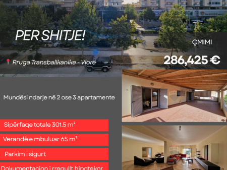 Apartament Ekskluziv 3+1+2 + Verandë në Shitje