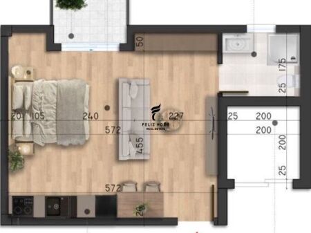 SHITET GARSONIERE 44 M2 MALI ROBIT DURRES 52.800 EURO FH-661