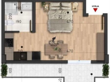 SHITET GARSONIERE 42 M2 MALI ROBIT DURRES 51.000 EURO FH-66146