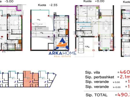 VILLA CON PISCINA IN VENDITA 3 PIANI "KODRA E DIELLIT 1" 1.050.000 EURO