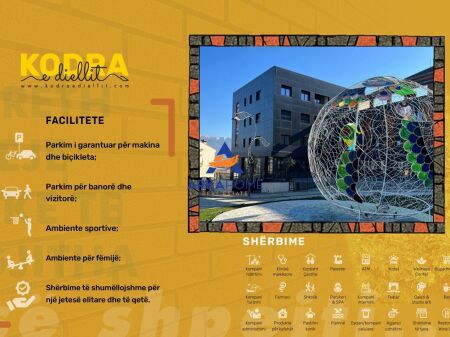 VENDESI DUPLEX CON PISCINA 4+1+CORTILE "KODRA E DIELLIT 2" 615.000 EURO