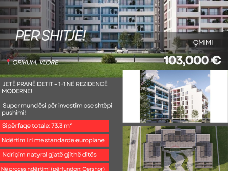 SUPER OFFER NEAR THE SEA – 1+1 ONLY 1400€/m² ORIKUM