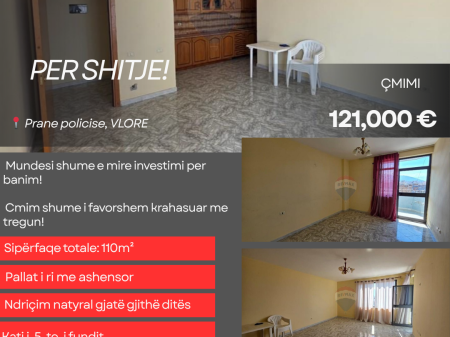 Apartament 2+1+2 ne Shitje,Vlore