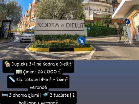 Duplex(3+1+2+verad)in vendita a Kodra DIELLIT 1