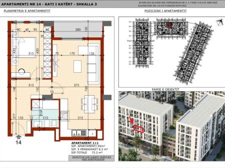 1+1 73m2 Rruga e Dibrës