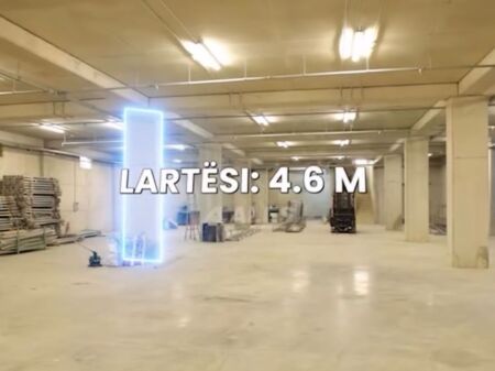 VENDESI CAPANNONE INDUSTRIALE IN AFFITTO 4600M2 FUSHE MEZEZ