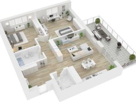 Shitet , Apartament 2+1+Toke Truall , Rruga e Dibres , Tirane