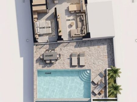 Appartamento di lusso con piscina privata in vendita – Regina Ionian, Palasë