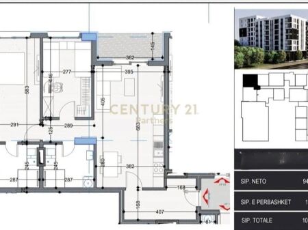 SHESIM APARTAMENT 2+1+2 NE PASKUQAN BELFIORE 2 !