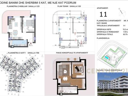VIKTORI LUXURY APARTMENTS, QERRET ! 121,437 € Sup. Totale  84m2  Sup. interna  72m2