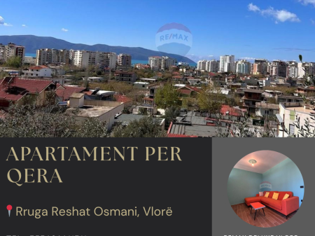 🏡 APARTAMENT 1+1 ME QIRA – ZONA E CENTRALES, VLORË
