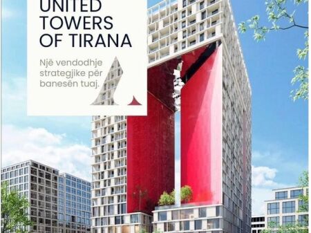 Apartament 1+1 per shitje te United Towers of Tirana