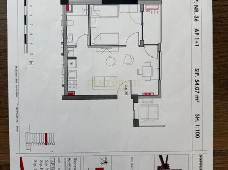 Kavaja Street - 1+1 for sale near the beer factory Tirana 125,000 € Total area 54m2