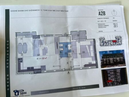 APARTAMENT 1+1 NE SHITJE NE GREEN RESIDENCE