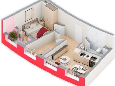 Shes apartament 2+1 tek rezidenca Ballada,Farke.Cmimi me i mire ne zone.Mundesi kreditimi deri ne 80% te vleres.