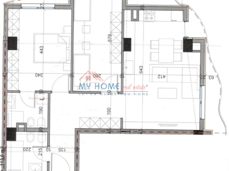 Apartament 2+1 ne shitje Kompleksi Aluna Paskuqan