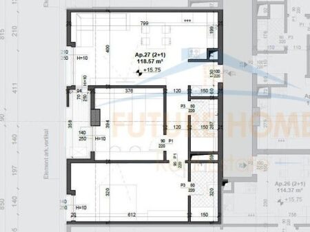 For sale, Apartment 2+1, Mei’s Garden Residence, Former Aviation Field
