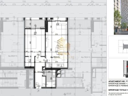 Apartment 1+1+Blk for Sale, Filigree Tower – Xhamllik, 214,000 Euro