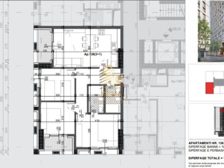 Shitet Apartament 3+1+2Wc+2Blk, Filigree Tower – Xhamllik, 288,000 Euro