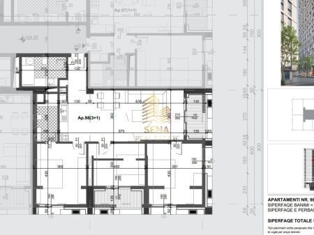 Shitet Apartament 3+1+2Wc+2Blk, Filigree Tower – Xhamllik, 325.200 Euro
