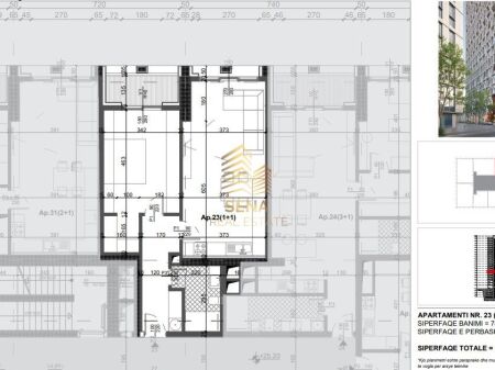 Apartment 1+1+Blk for Sale, Filigree Tower – Xhamllik, 214,000 Euro