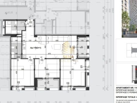 Shitet Apartament 3+1+2Wc+2Blk, Filigree Tower – Xhamllik, 323,300 Euro