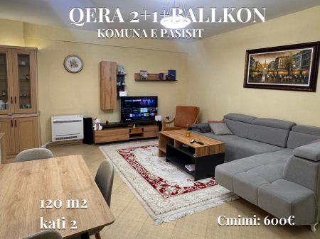 2+1+ballkon per qira | 📍Komuna e parisit