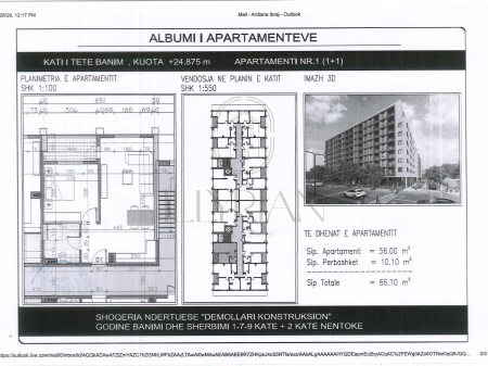 Modern 1+1 apartment on upper floor – perfect layout & ideal investment