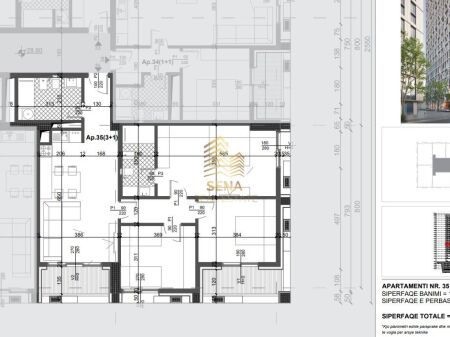 Appartamento 3+1+2Wc+2Blk in vendita, Filigree Tower – Xhamllik, 320.600 Euro