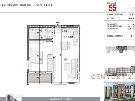 EKSKLUZIVE! SHESIM APARTAMENT 1+1 PËRBALLË RRUGËS 5 - MAJI & PRANË BULEVARDIT TË RI NË PASKUQAN.