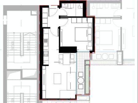 Shitet Apartament 1+1 , prane Zogut te Zi