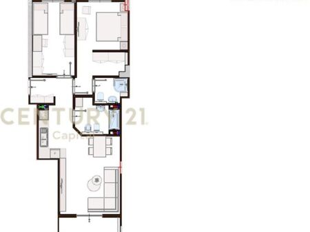 Apartament 2+1+2 për shitje tek Bulevardi i Ri!