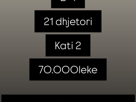 Appartamento in affitto 2+1.21 dicembre 70.000 leke